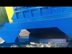 آلة تمزيق ذات عمودين للخدمة الشاقة، آلة سحق المعادن، 45 كيلو واط * 2 قوة